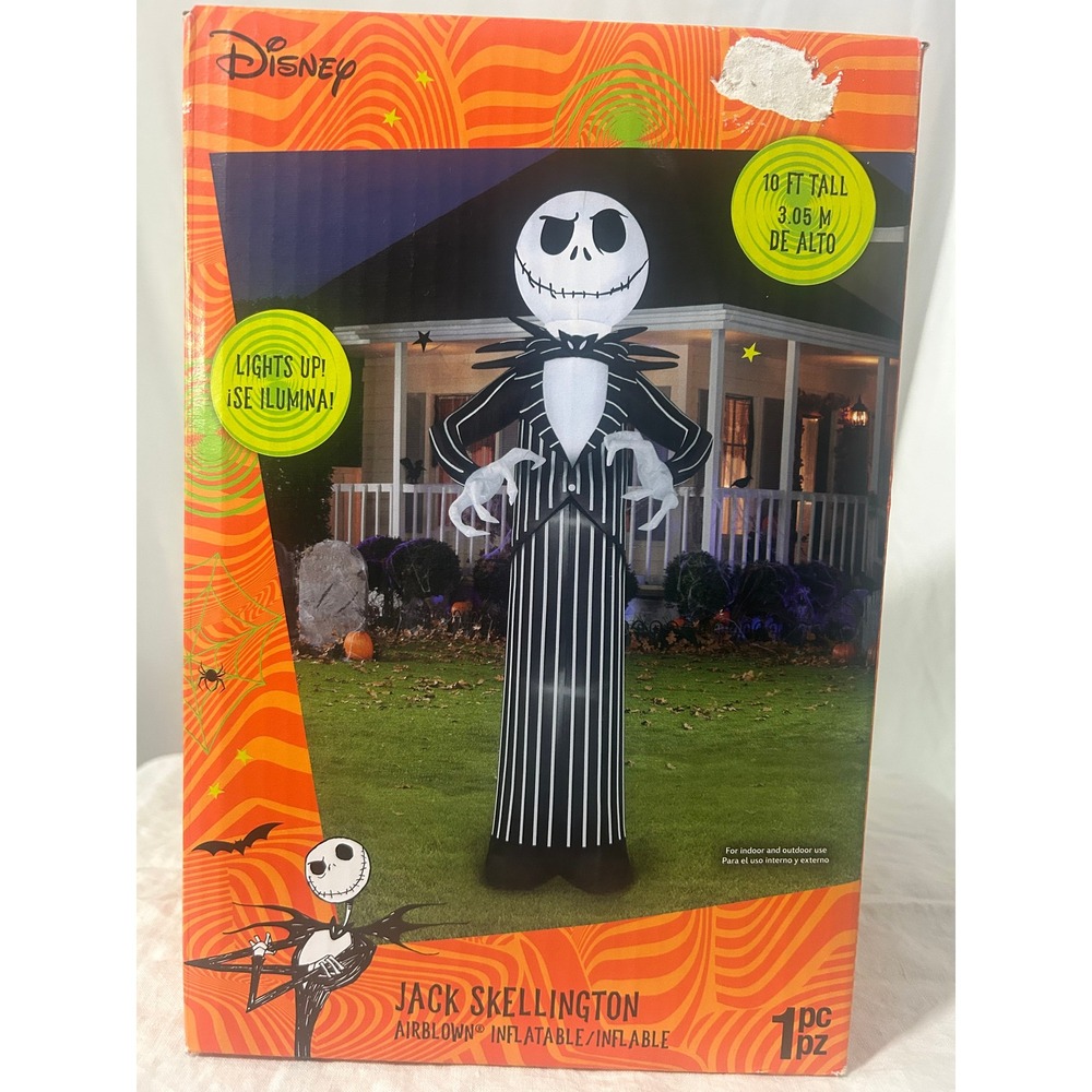 Disney Jack Skellington 10 Ft Airblown Inflatable Nightmare Before Christmas 990